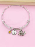 Silver Snail Charm Bracelet, Naturalist Gifts, AN2098