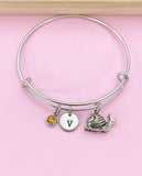 Silver Snail Charm Bracelet, Naturalist Gifts, AN2098