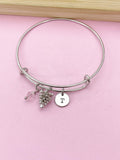 Silver Pinecone Charm Bracelet, N5132
