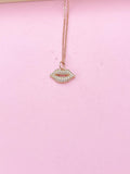 Rose Gold Lip Charm Necklace, Best Friends Gift, N1553