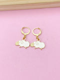 Gold Sheep Charm Earrings, N3997