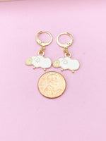 Gold Sheep Charm Earrings, N3997