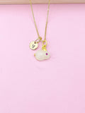 Gold Cute Rabbit Necklace Personalized Gifts, N5186