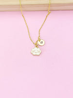 Gold Cute Cloud Charm Necklace, Cute Could Charm, N5774