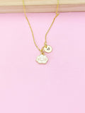 Gold Cute Cloud Charm Necklace, Cute Could Charm, N5774