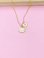 Gold Cute Cloud Charm Necklace, Cute Could Charm, N5774