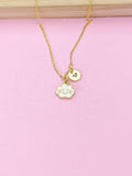 Gold Cute Cloud Charm Necklace, Cute Could Charm, N5774