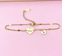 Gold Nina Heart Bracelet, Danity Nina Bracelet Jewelry Gifts, D137