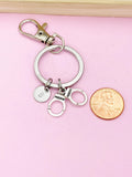 Silver Handcuffs Charm Keychain, Police Jewelry, Police Wife Gift, N659