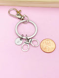 Silver Handcuffs Charm Keychain, Police Jewelry, Police Wife Gift, N659