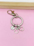 Silver Handcuffs Charm Keychain, Police Jewelry, Police Wife Gift, N659
