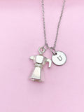 Silver Coffee Maker Charm Necklace, N5789