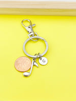 Silver Music Note Melody Charm Keychain, N35C
