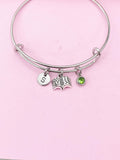 Silver Miniature Open Book Charm Bracelet, Bookworm Gift, N916A