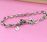 Silver Cheese Cute Mouse Bracelet, N3923