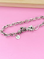 Silver Cheese Cute Mouse Bracelet, N3923