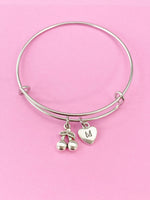 Silver Cherry Charm Bracelet, N5302Z