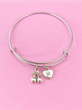 Silver Cherry Charm Bracelet, N5302Z