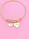 Gold Nina Charm Bracelet, N3109A