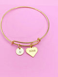 Gold Nina Charm Bracelet, N3109A