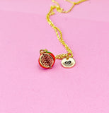 Gold Pomegranate Charm Necklace, N1443