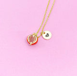 Gold Pomegranate Charm Necklace, N1443