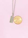 Silver Abacus Charm Necklace, N1500Z