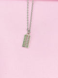 Silver Abacus Charm Necklace, N1500Z