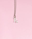 Silver Rx Charm Necklace, N21