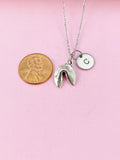 Silver Fortune Cookie Necklace Birthday Gifts, Personalized Gifts, N432