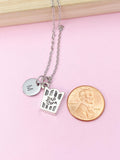 Silver Popcorn Charm Necklace, N5224A