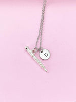Silver Oboe Charm Necklace, Music Matching Band Necklace Gifts, N4380