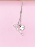 Silver Oboe Charm Necklace, Music Matching Band Necklace Gifts, N4380