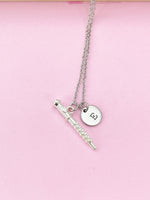 Silver Oboe Charm Necklace, Music Matching Band Necklace Gifts, N4380