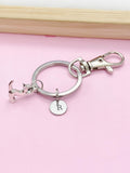 Silver Cat Charm Keychain, N5797