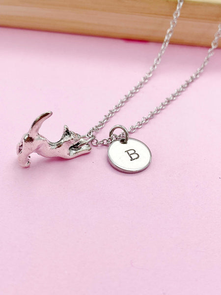 Silver Cat Charm Necklace, N5797A