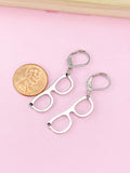 Silver Eyeglasses Earrings, N1413J