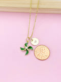 Pinwheel Necklace, Gold Beautiful Pinwheel Charm Necklace, Green, Windmill, Birthday Gift, N5171E