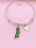 Silver Peas in Pod Charm Bracelet, N4429A