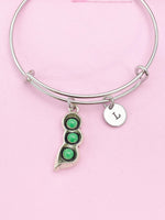 Silver Peas in Pod Charm Bracelet, N4429A