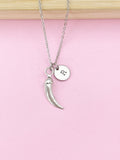 Chili Charm Necklace, Hot Chili Pepper Charm, N2308A