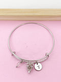 Silver Pinecone Charm Bracelet, N5132