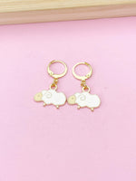 Gold Sheep Charm Earrings, N3997