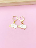 Gold Sheep Charm Earrings, N3997