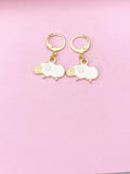 Gold Sheep Charm Earrings, N3997