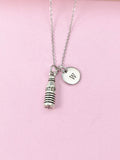 Silver Water Bottle Charm Necklace, N569A