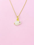 Gold Rabbit Charm Necklace, N5186A