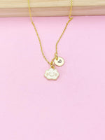 Gold Cute Cloud Charm Necklace, Cute Could Charm, N5774