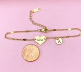 Gold Nina Heart Bracelet, Danity Nina Bracelet Jewelry Gifts, D137