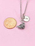 Silver Croissant Charm Necklace, Croissant Charm, Croissant Bread Jewelry, Food Charm, Bakery Charm, Personalized Gift, Christmas Gift, N772